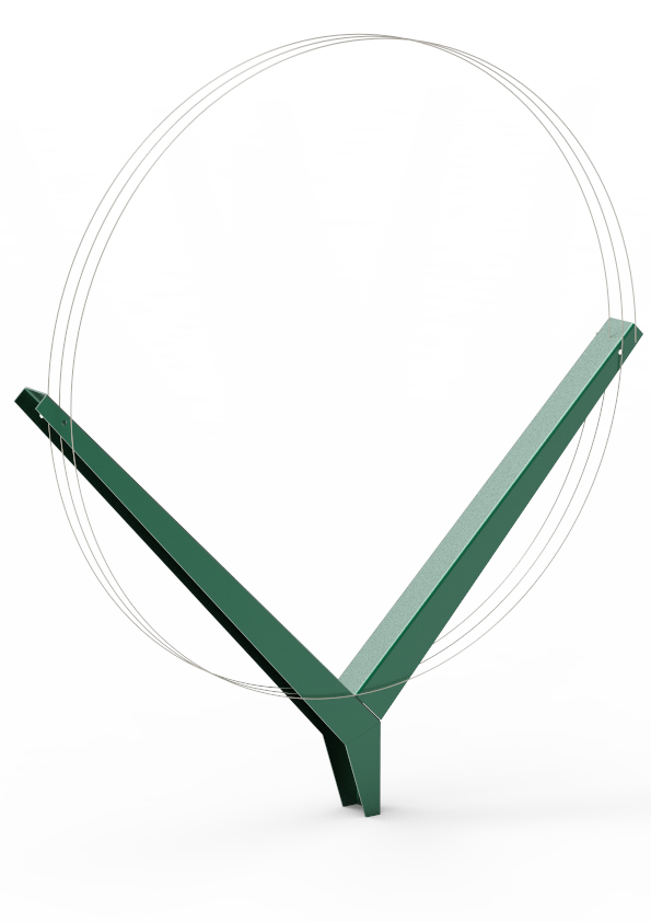 Наконечник универсальный удлинённый цинк 1.5мм Рал 6005